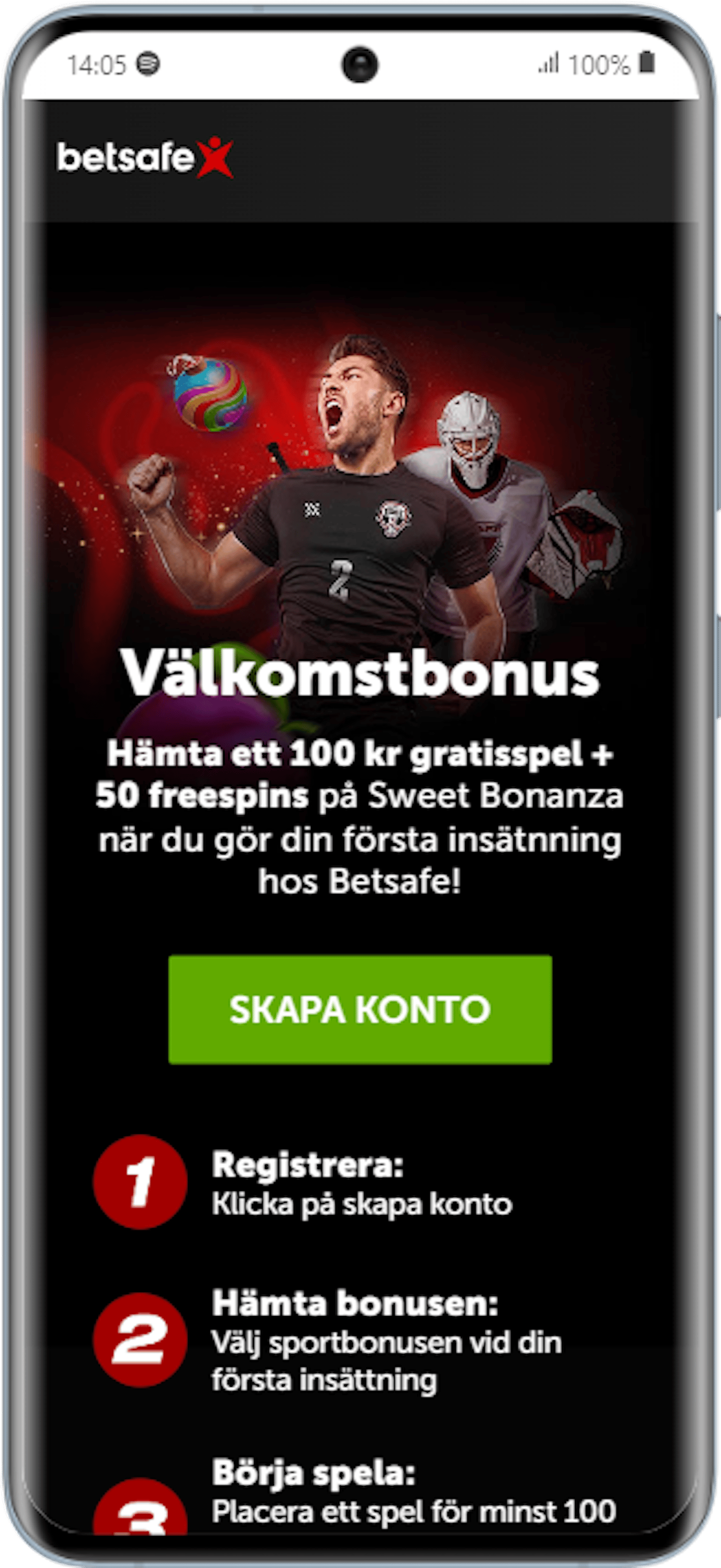 Betsafe Samsung Galaxy S20