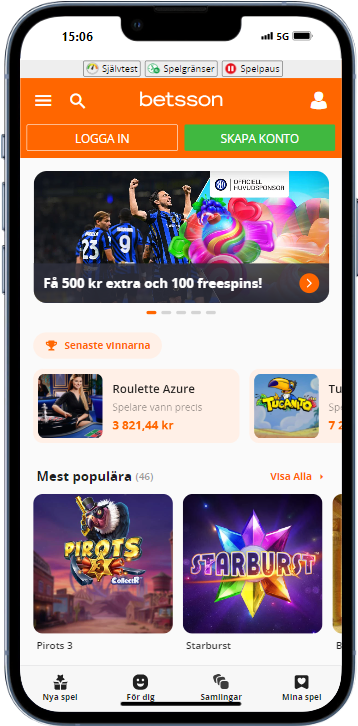 Betsson iphone 13 PRO