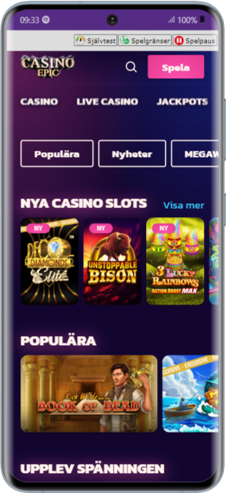 Casino Epic Samsung Galaxy s20