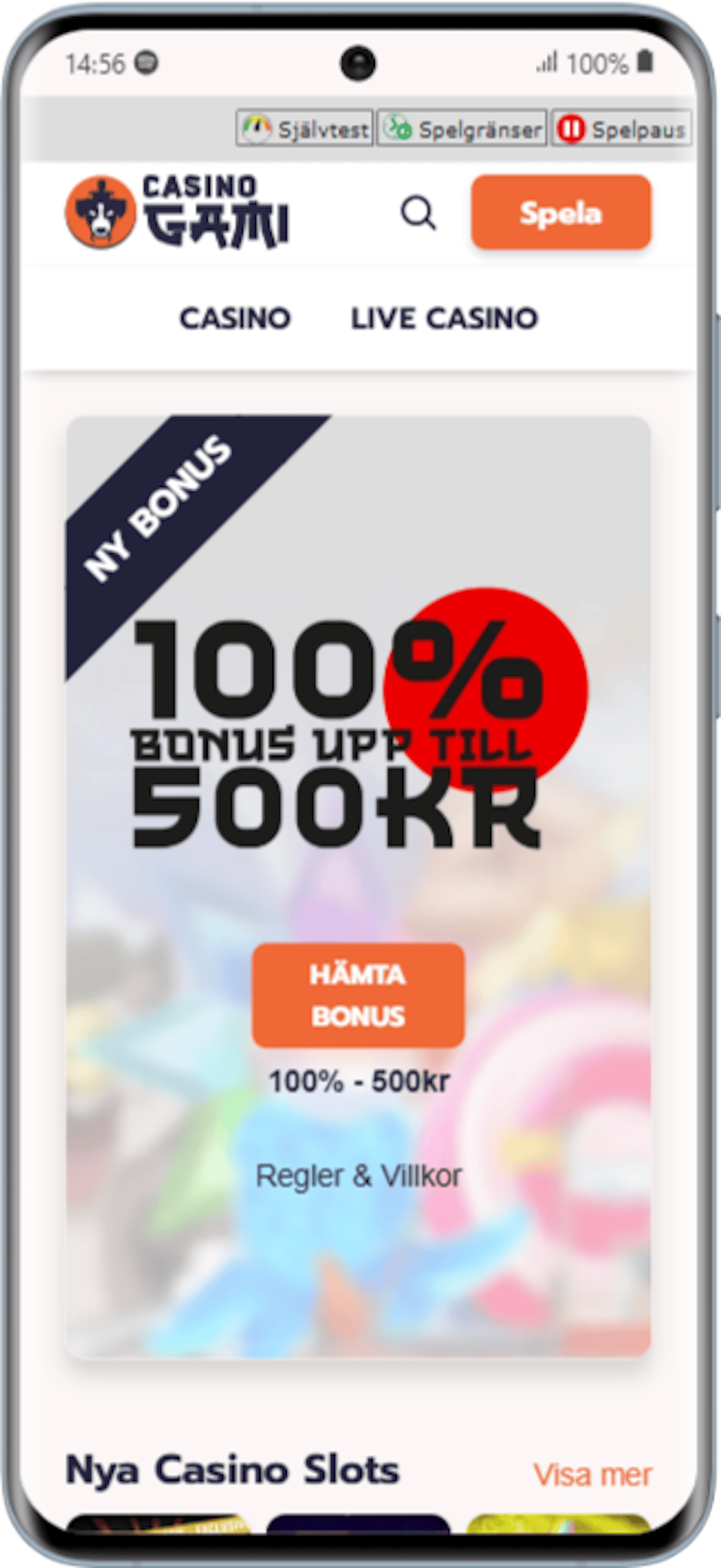 Casino Gami Samsung Galaxy S20