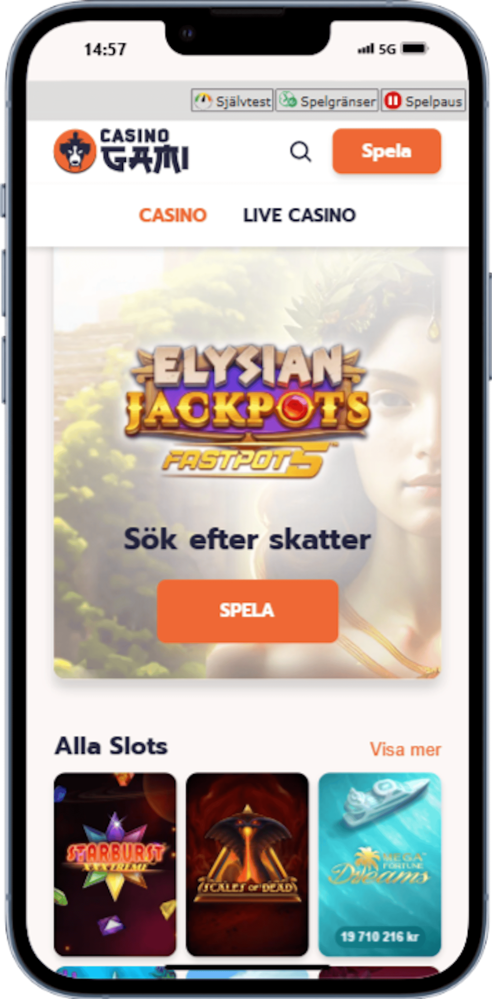 Casino Gami iphone 13 PRO