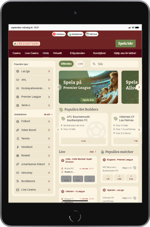 Casinostugan ipad mini