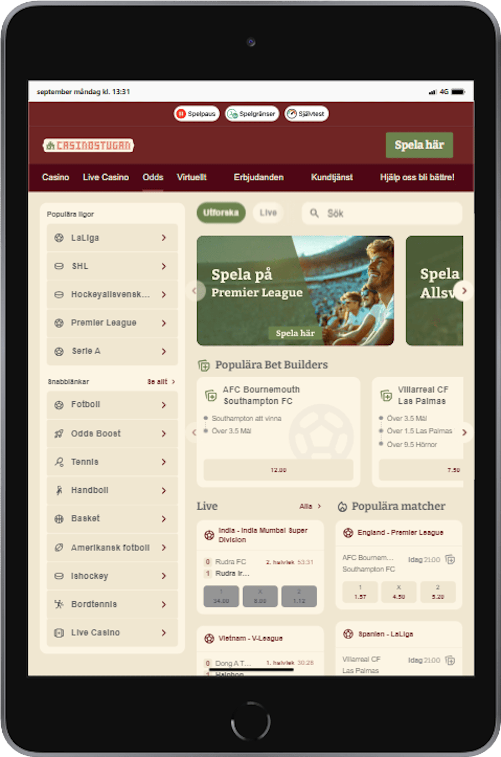 Casinostugan ipad mini