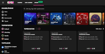 Gogosports startsida