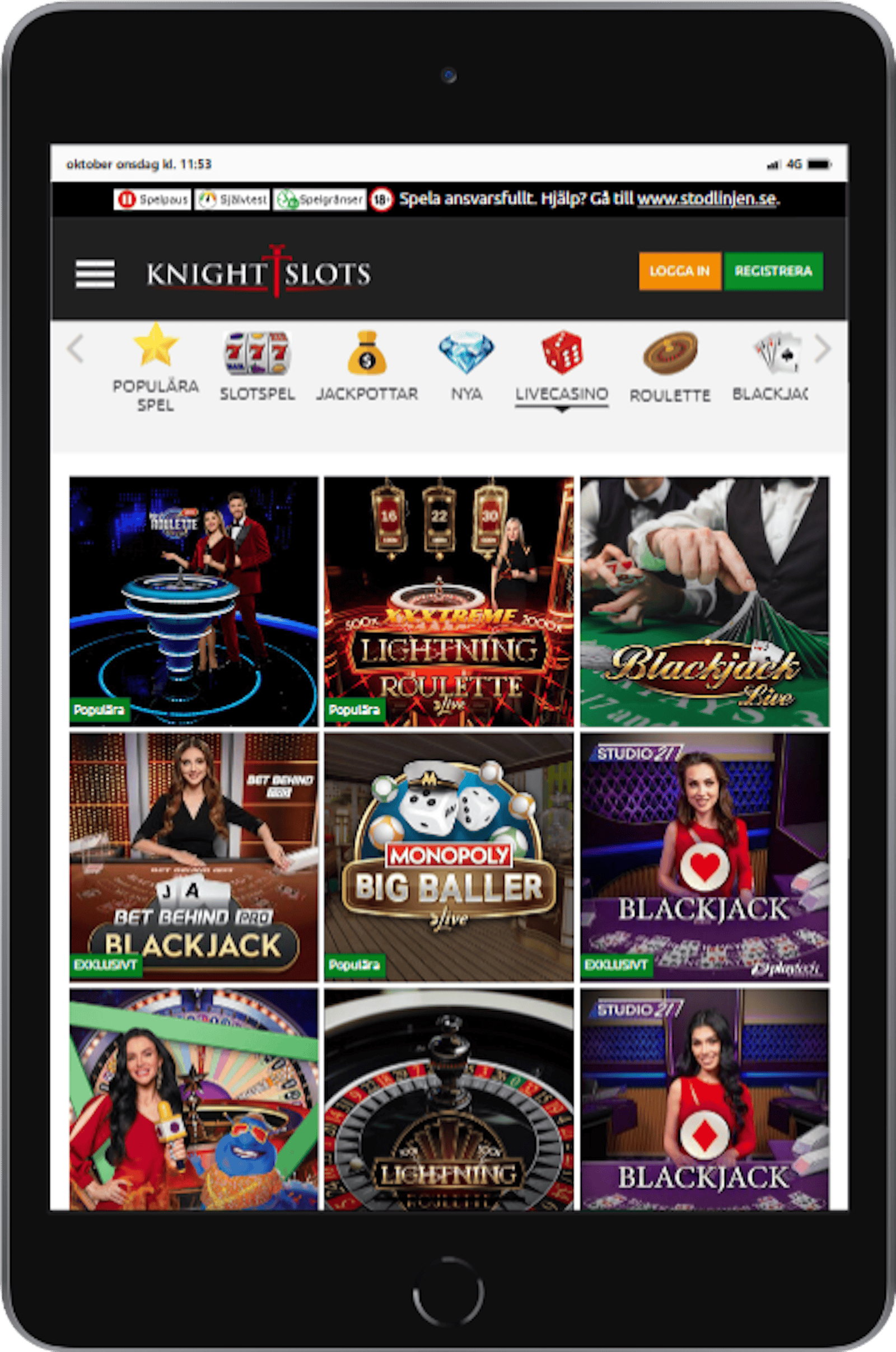 Knightslots ipad mini