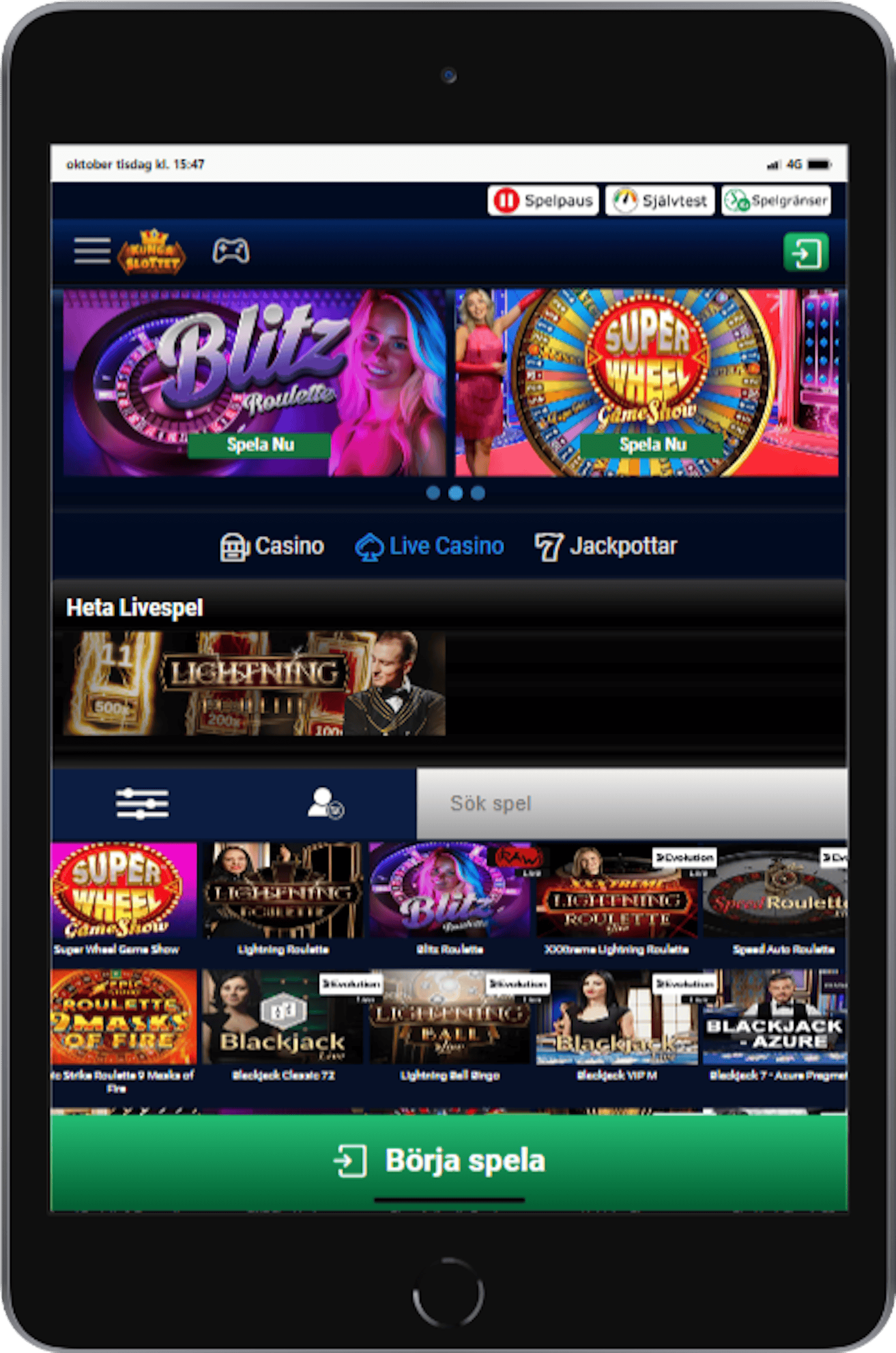 Kungaslottet ipad mini