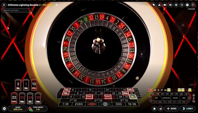 Lightning Roulette hos Mega Riches