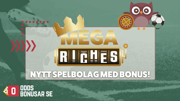 Mega Riches Nytt casino och spelbolag med valkomstbonus