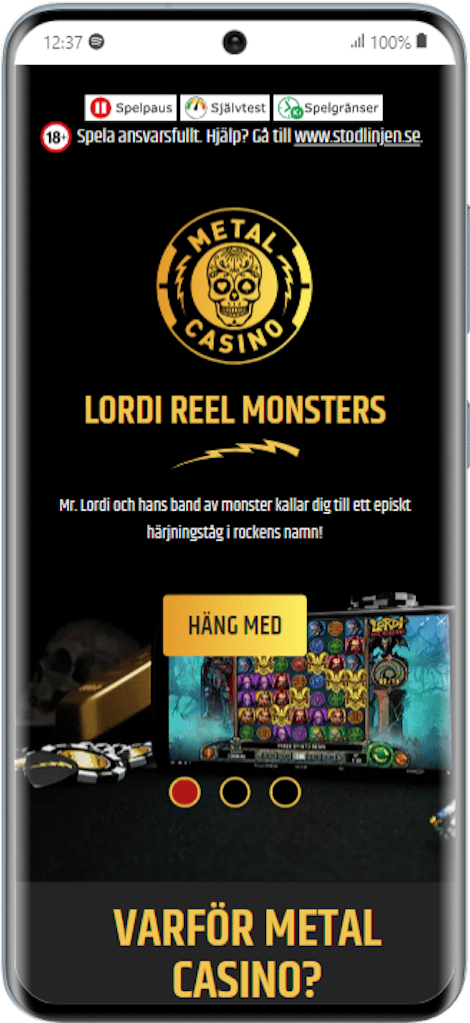 Metal casino Samsung Galaxy S20