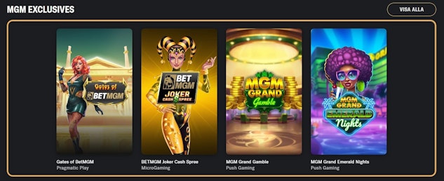 Mgm exklusiva spel