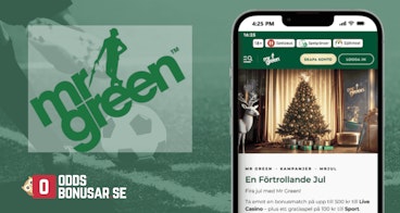 Mr Green tillfallig julbonus i december