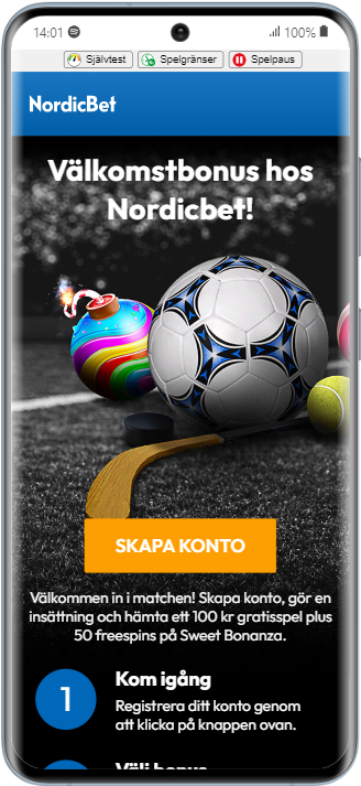 Nordicbet Samsung Galaxy S20