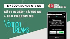 Ny 300 bonus hos Voodoo Dreams casino