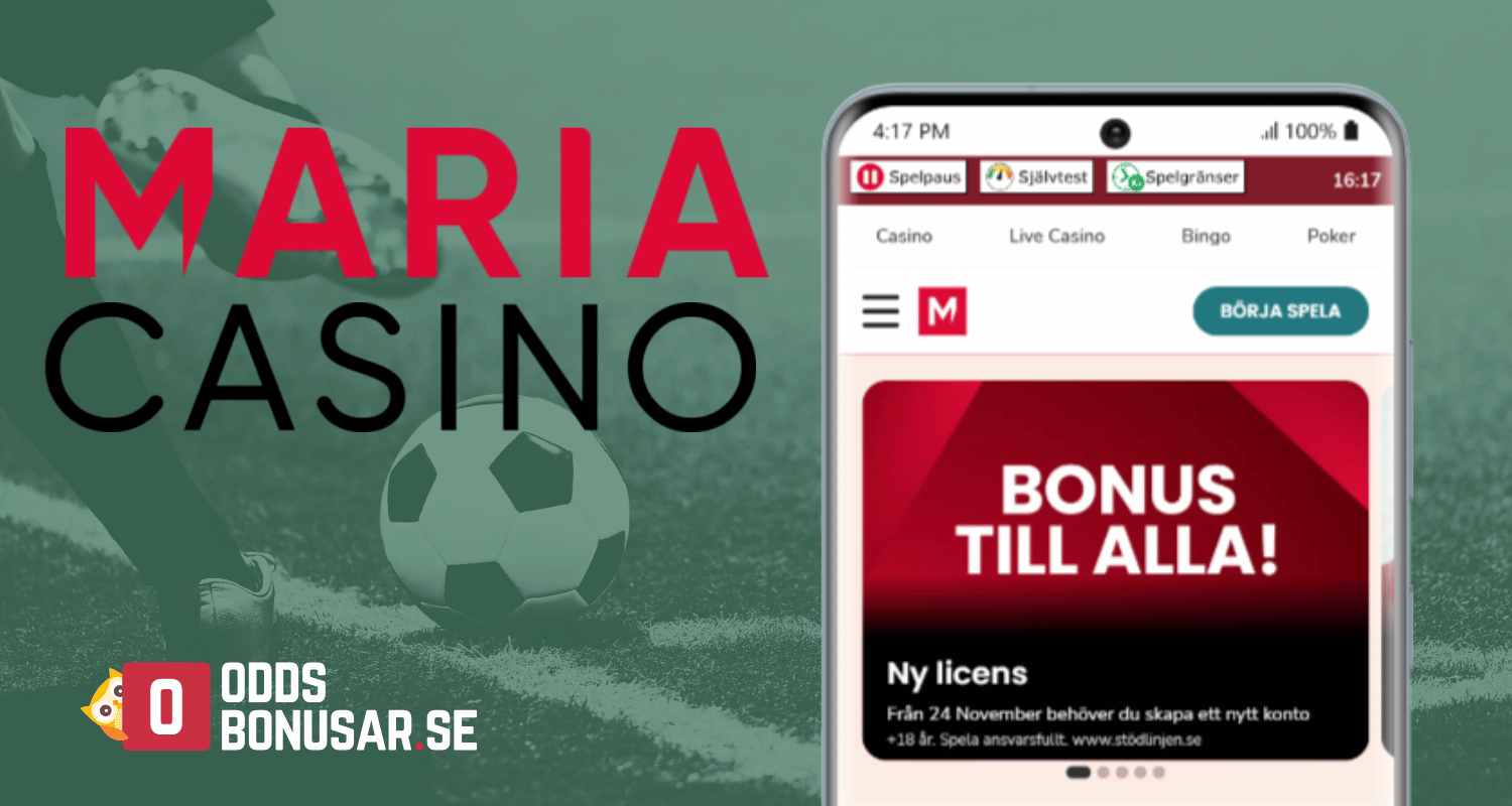 Free spins utan insättning hos Maria Casino