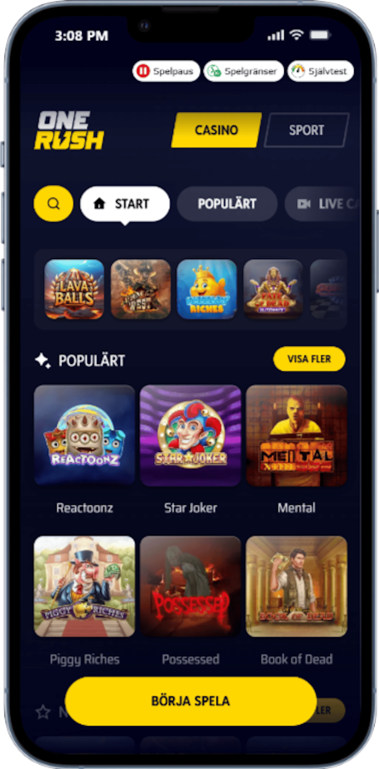 Onerush casino iphone 13 PRO