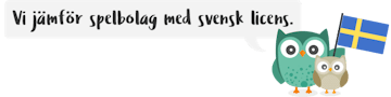 Owlie håller svensk flagga och jämför spelbolag med svensk licens
