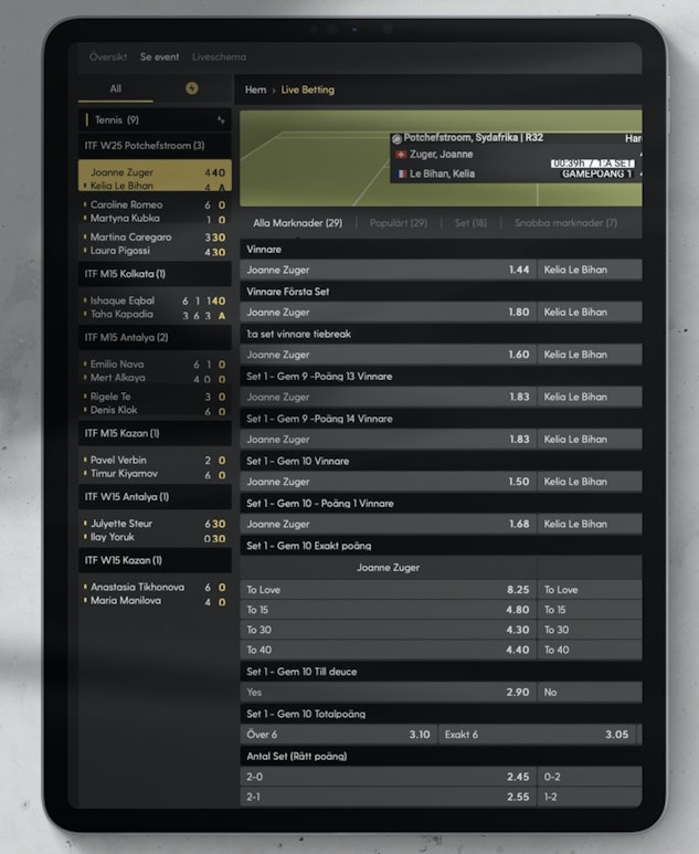 Bäst spelbolag för livebetting