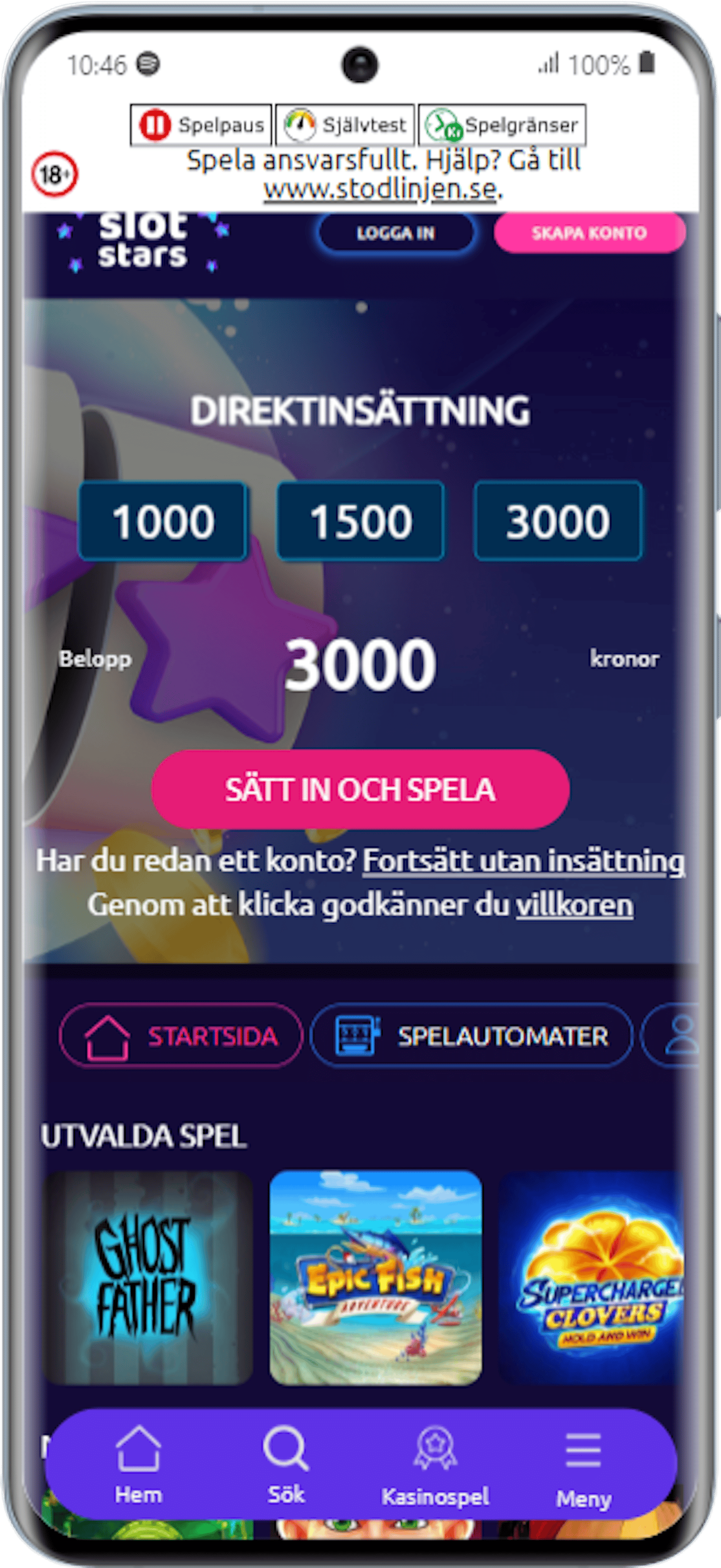 Slotstars Samsung Galaxy S20