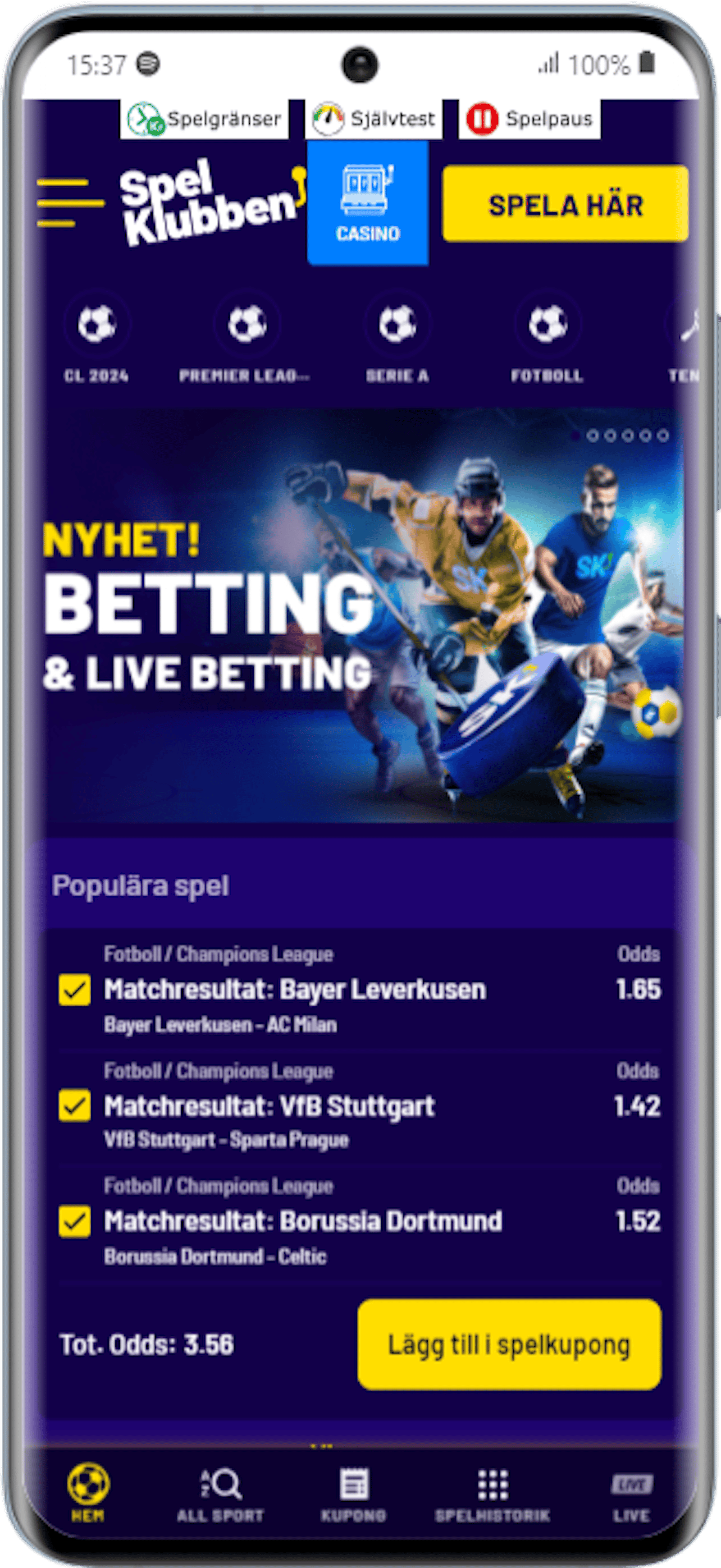 Spelklubben Samsung Galaxy S20