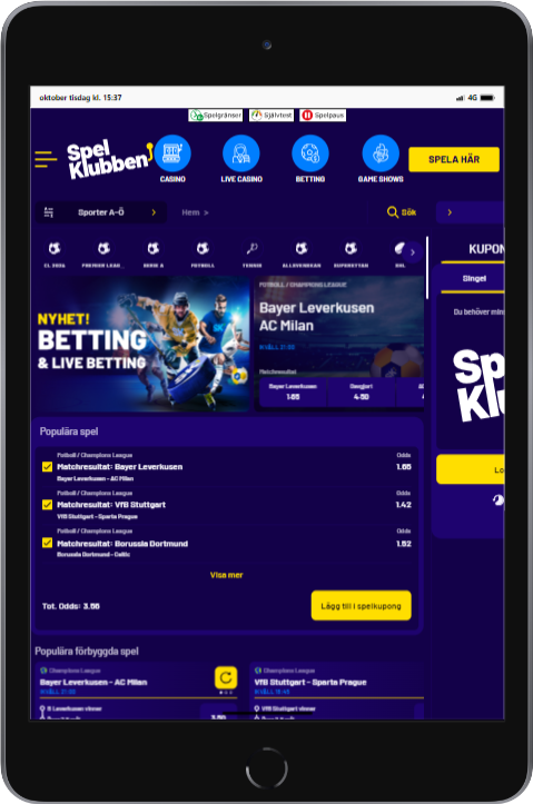 Spelklubben ipad mini