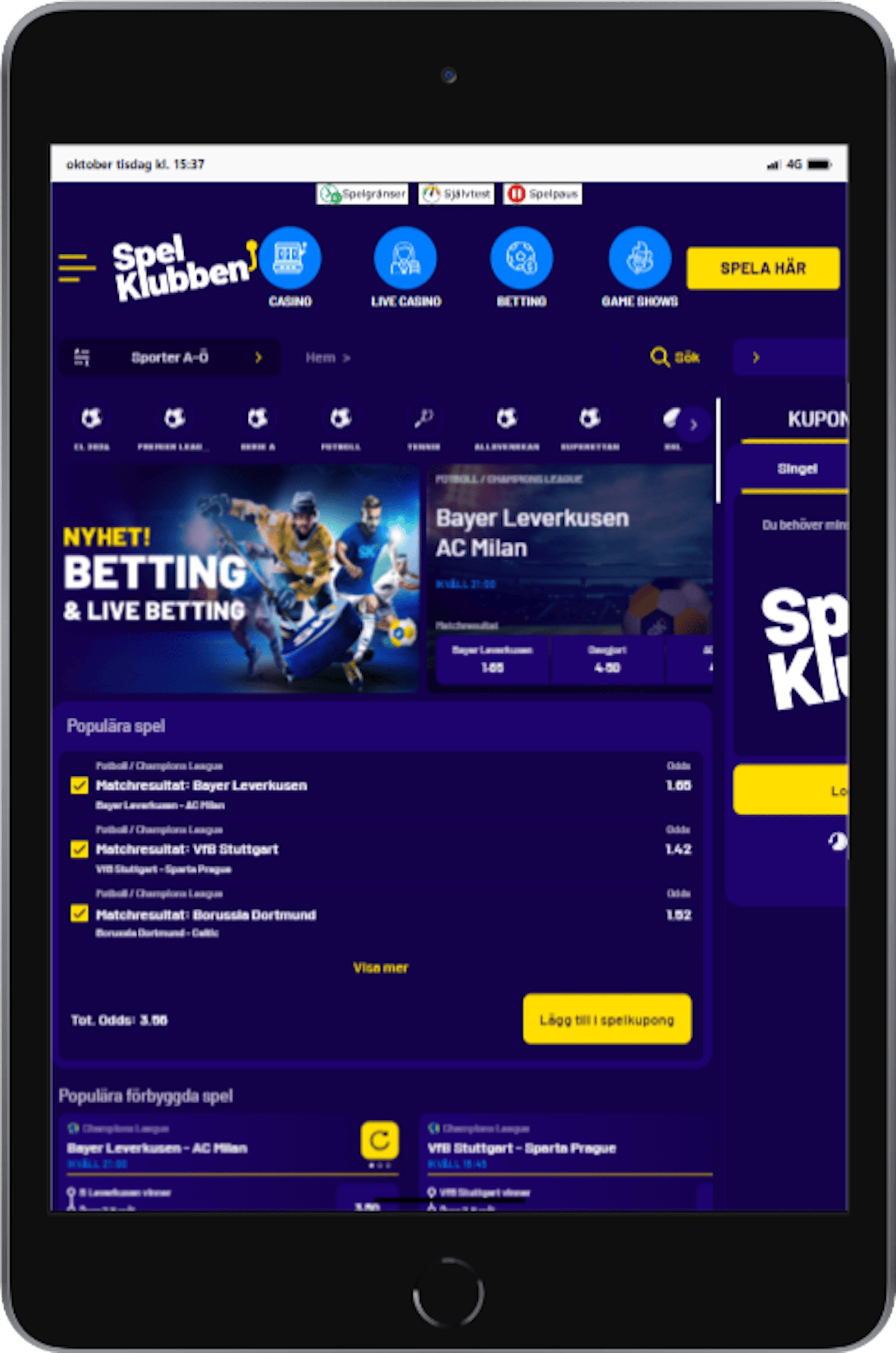 Spelklubben ipad mini