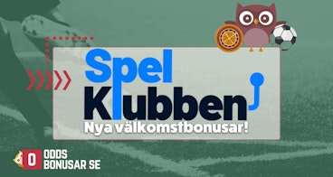 Spelklubben nya valkomstbonusar