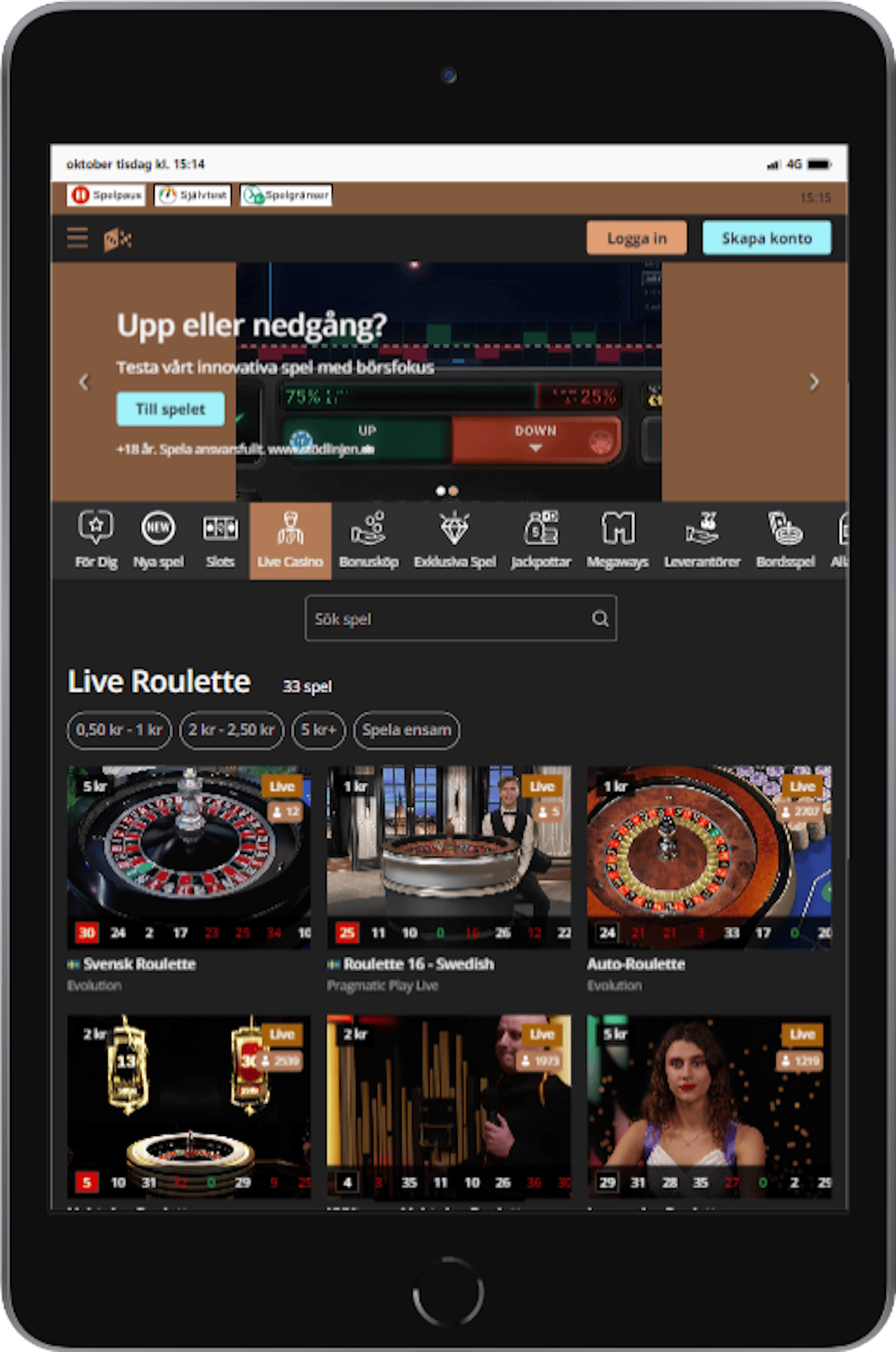 Storspelare ipad mini