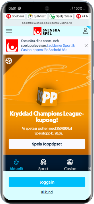 Svenska spel Samsung Galaxy S20