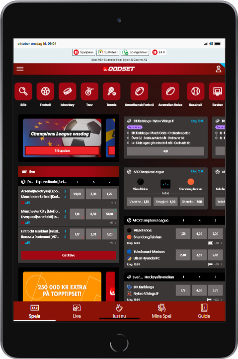 Svenska spel ipad mini