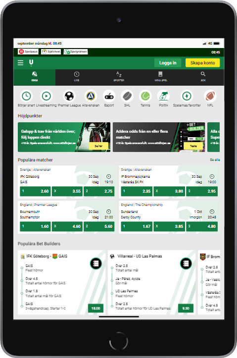 Unibet ipad mini