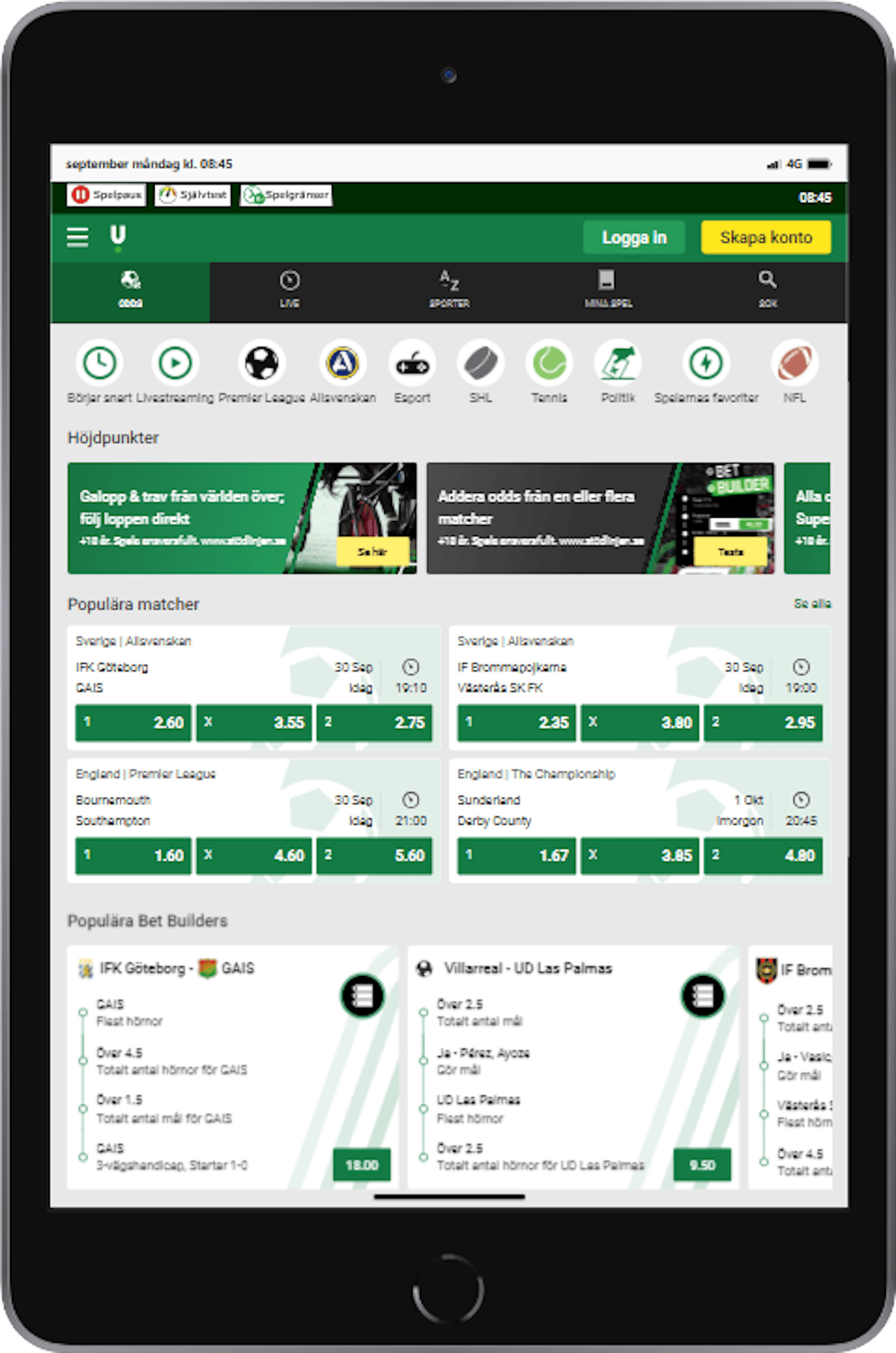 Unibet ipad mini