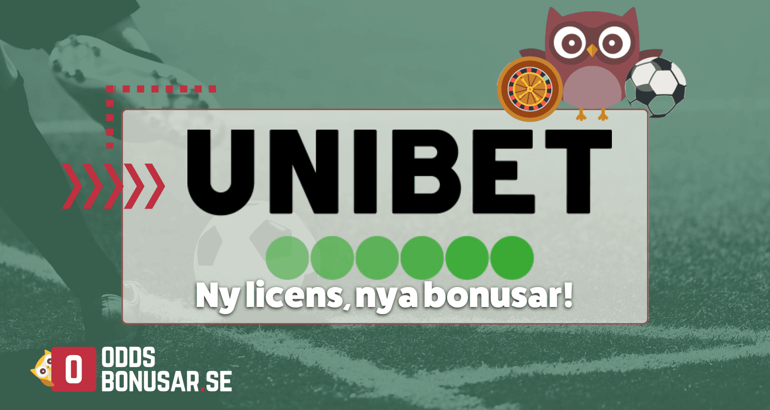 Unibet - Ny licens, nya bonusar till alla spelare