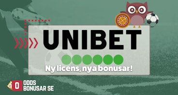 Unibet nya valkomstbonusar