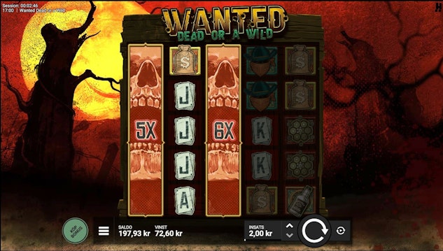 Wanted dead or a wild vinst hos Mega Riches