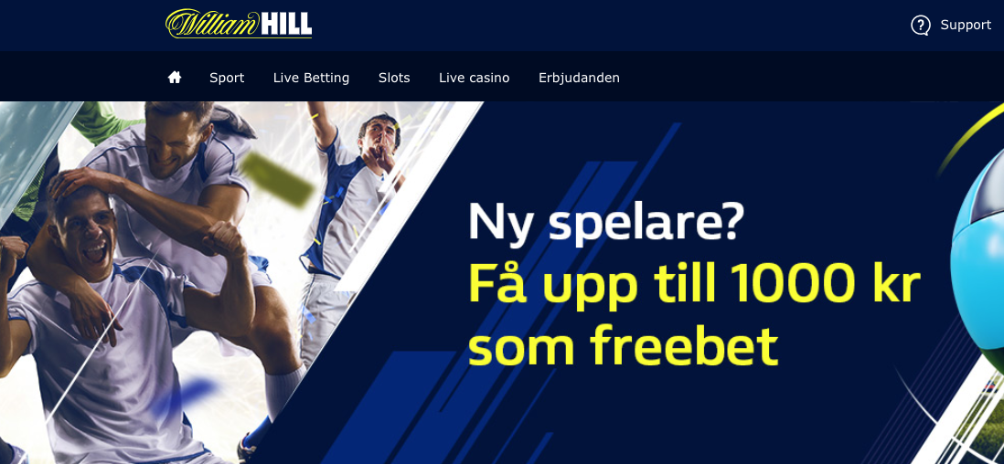 William Hill tillbaka i Sverige - Redbet borta