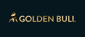 Golden bull logo background